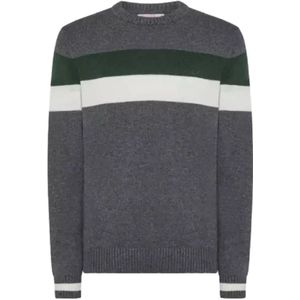 Sun68, Heren, Truien, Grijs, Maat: S Wol,