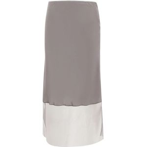 The Garment, Dames, Rokken, Grijs, Maat: XS Zijde,