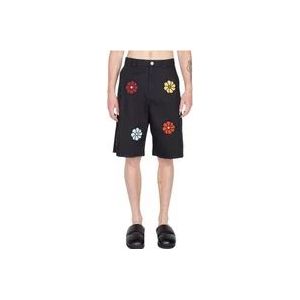 Moncler Bloemen Bermuda Shorts , Black , Heren , Maat: 3XS