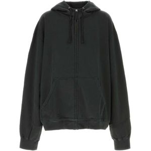 Maison Margiela, Heren, Sweatshirts & Hoodies, Grijs, Maat: L Katoen,