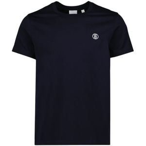 Burberry, Heren, Tops, Blauw, Maat: S Katoen,