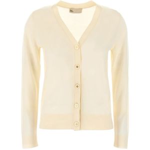 Tory Burch, Dames, Truien, Beige, Maat: M Zijde,