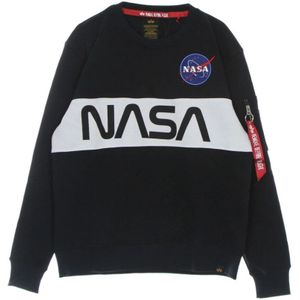 Alpha Industries, Heren, Sweatshirts & Hoodies, Blauw, Maat: M Katoen,