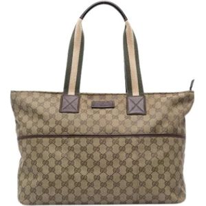 Gucci Vintage, Dames, Pre-owned, Beige, Maat: ONE Size