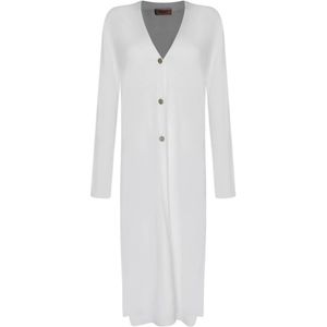 Twinset, Dames, Truien, Wit, Maat: L Viscose,