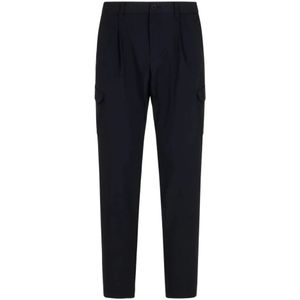 Herno, Heren, Broeken, Blauw, Maat: S Polyamide,