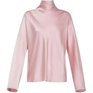 Forte Forte, Dames, Tops, Roze, Maat: S Zijde,