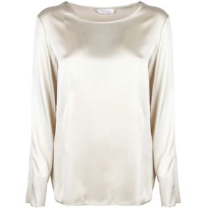 Max Mara, Dames, Tops, Wit, Maat: XS Zijde,