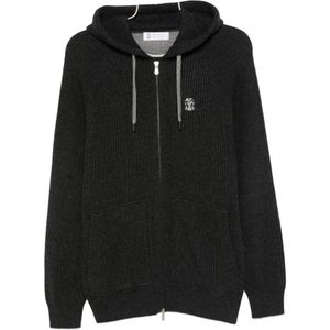 Brunello Cucinelli, Heren, Truien, Zwart, Maat: M