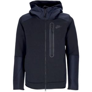 Nike Tech Fleece Hoodie met rits Zwart , Black , Heren , Maat: XL