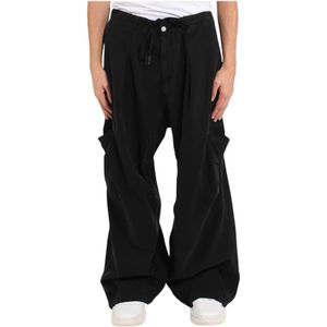 Andrea Ya’aqov, Heren, Broeken, Zwart, Maat: W32 Katoen,