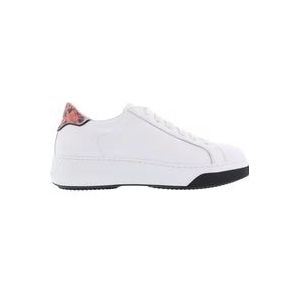 Dsquared2 Dames Lace-Up Low Top Sneake , White , Dames , Maat: 38 1/2 EU