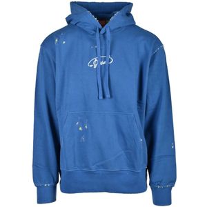 Diesel, Heren, Sweatshirts & Hoodies, Blauw, Maat: L Katoen,