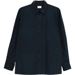 Saint Laurent, Heren, Overhemden, Blauw, Maat: XL