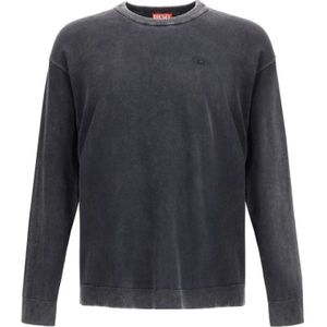 Diesel, Heren, Tops, Grijs, Maat: L Katoen,