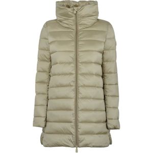 Save The Duck, Dames, Mantels, Beige, Maat: 2XL Nylon,