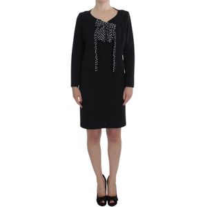 Bencivenga, Dames, Jurken, Zwart, Maat: L Leer,