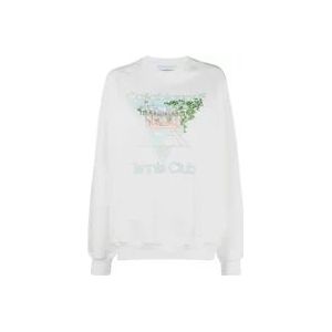 Casablanca Pastelle Sweatshirt , White , Dames , Maat: L