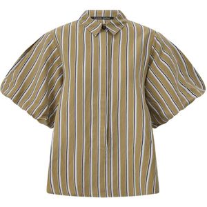 Hannes Roether, Dames, Blouses & Shirts, Bruin, Maat: S