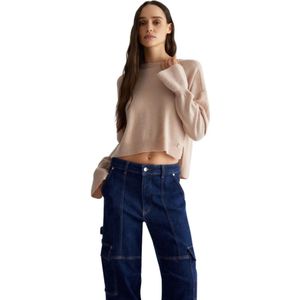 Liu Jo, Dames, Truien, Beige, Maat: XS Kasjmier,