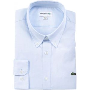 Lacoste, Heren, Overhemden, Blauw, Maat: L Katoen,
