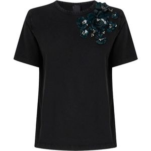 Pinko, Dames, Tops, Zwart, Maat: S