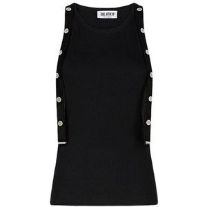 The Attico, Dames, Tops, Zwart, Maat: S Jersey,
