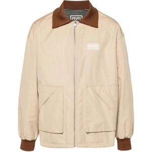 Kenzo, Heren, Jassen, Beige, Maat: M Katoen,