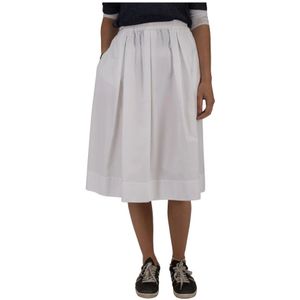 Aspesi, Dames, Rokken, Wit, Maat: S Linnen,