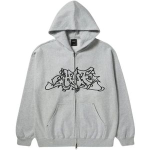 Huf, Heren, Sweatshirts & Hoodies, Grijs, Maat: L Fleece,