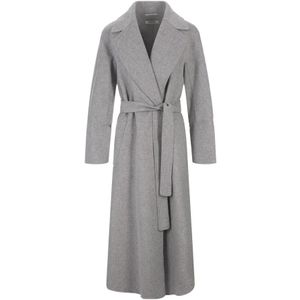 Max Mara, Dames, Mantels, Grijs, Maat: M Wol,