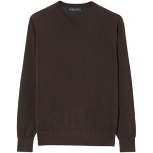 Brooks Brothers, Heren, Truien, Bruin, Maat: S Wol,