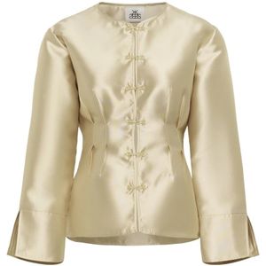 Karen by Simonsen, Dames, Blouses & Shirts, Beige, Maat: M