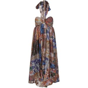 Zimmermann Mipai Mint Paisley Maxi Jurk , Multicolor , Dames , Maat: M