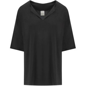 Max Mara, Dames, Blouses & Shirts, Zwart, Maat: M Viscose,