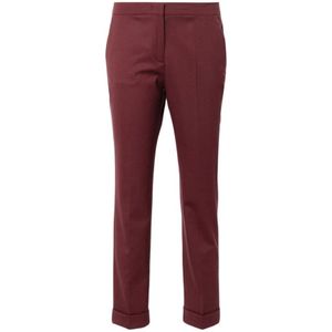Etro, Dames, Broeken, Rood, Maat: S Wol,