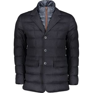 Herno, Heren, Jassen, Blauw, Maat: 5XL Zijde,