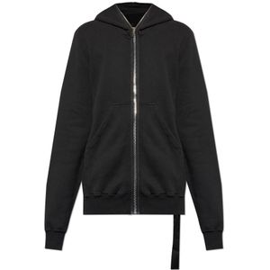 Rick Owens, Heren, Sweatshirts & Hoodies, Zwart, Maat: M Katoen,