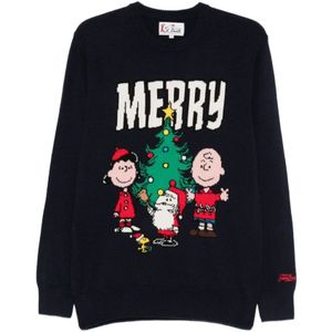 MC2 Saint Barth, Heren, Truien, Blauw, Maat: S Wol,