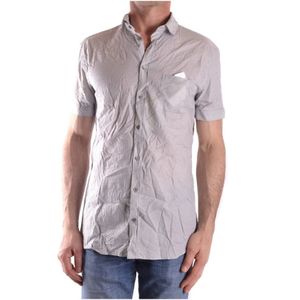 Neil Barrett, Heren, Overhemden, Grijs, Maat: XL Katoen,