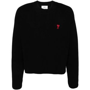 Ami Paris, Heren, Truien, Zwart, Maat: S