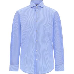 Boggi Milano, Heren, Overhemden, Blauw, Maat: XS Katoen,