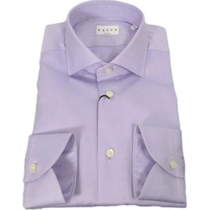 Xacus, Heren, Overhemden, Paars, Maat: 4XL Leer,