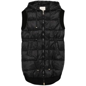 Twinset, Dames, Jassen, Zwart, Maat: XS Nylon,