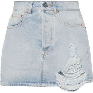 Vetements, Dames, Rokken, Blauw, Maat: S Denim,