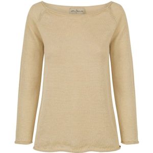 Cortana, Dames, Truien, Beige, Maat: S Linnen,