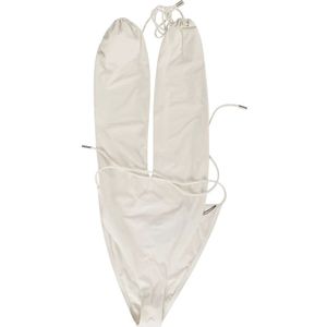 Saint Laurent, Dames, Badkleding, Beige, Maat: M Polyamide,