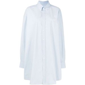Maison Margiela, Dames, Blouses & Shirts, Blauw, Maat: M