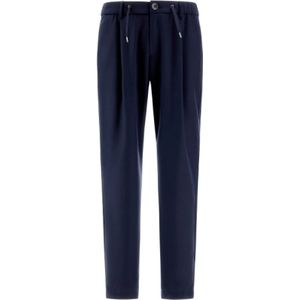 Herno, Heren, Broeken, Blauw, Maat: XL Viscose,