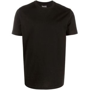 Emporio Armani, Heren, Tops, Zwart, Maat: L Katoen,